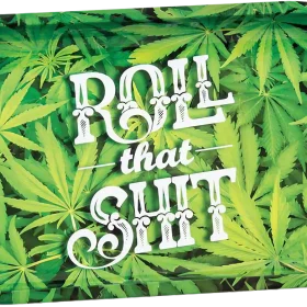 "Roll That Shit" Rolling Tray – Bold, Fun & Functional Cannabis Accessory 🌿🔥