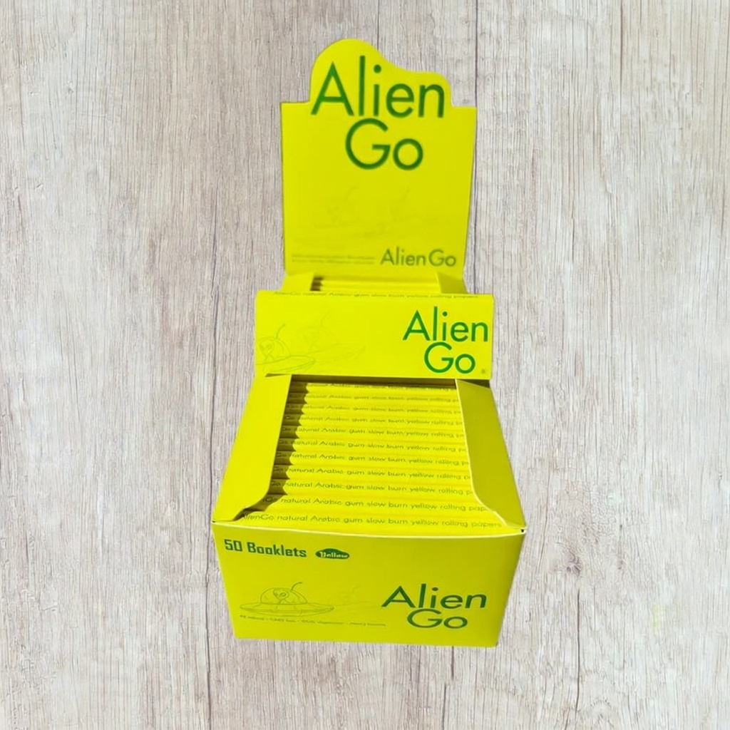 Alien Go Yellow Colored Rolling Paper – 1 1/4 Size