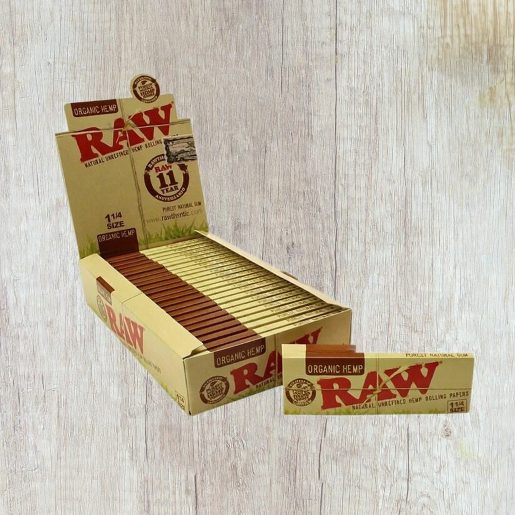 RAW Organic Hemp 1 1/4 Rolling Papers 24 booklets