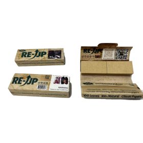 Re-Up 1 1/4 size rolling papers with filter tips, 100 leaves + 100 tips